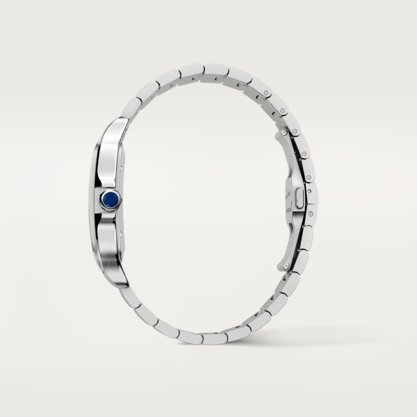 Reloj Santos de Cartier Tamaño grande, movimiento automático, acero, brazalete de metal y correa de piel intercambiables