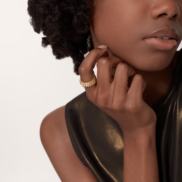 Anillo Clash de Cartier, doble  Oro amarillo