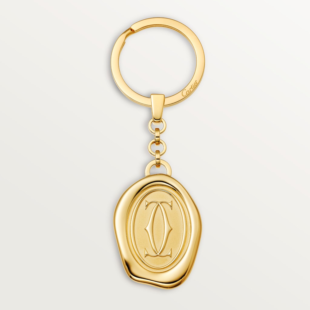 Key ring Logótipo Double CGolden finish