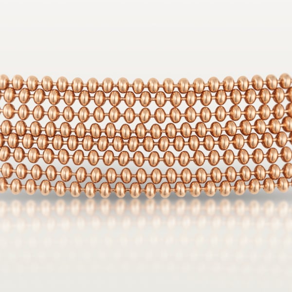 Agrafe necklace Rose gold, diamonds