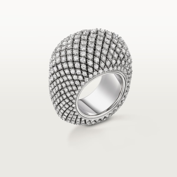 Anillo Coussin de Cartier Oro blanco, diamantes